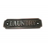 Small Laundry Brass Door Sign 